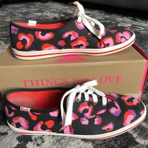 Kate Spade Keds - SZ 8 - Leopard Print Kick Style